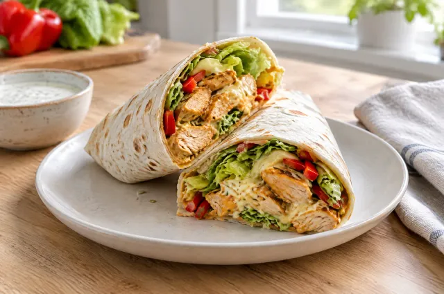 Illustration of Chicken Salsa Ranch Wraps