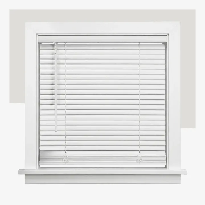 Chicology Mini Blinds – Room Darkening, 1" Slats, White