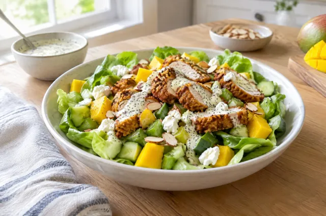 Illustration of Crispy Chicken Mango Salad