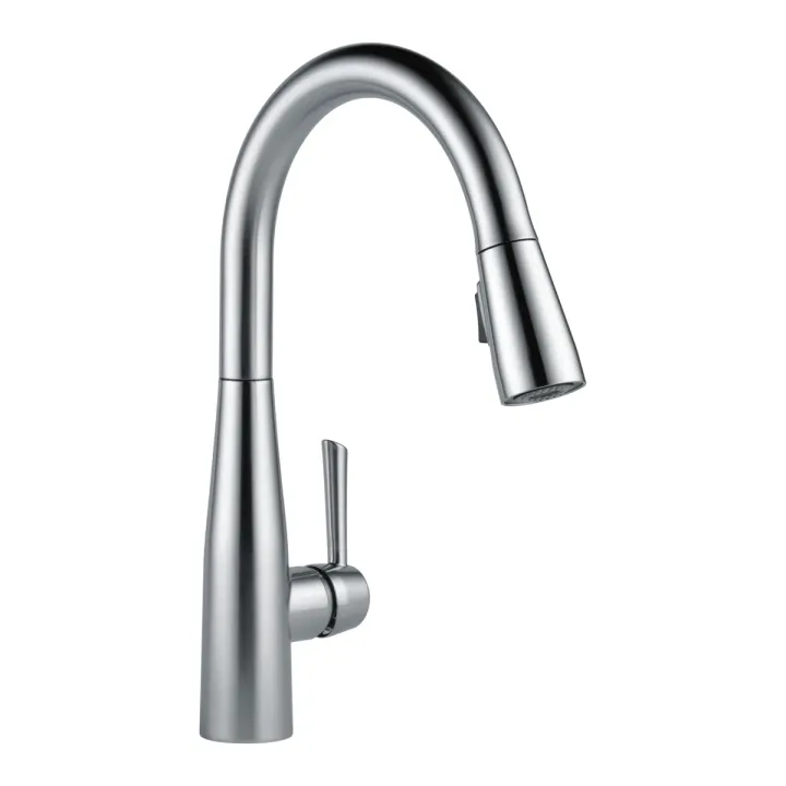 Delta Essa Single Handle Pull-Down Kitchen Faucet in Arctic Stainless