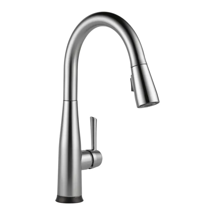 Delta Essa Single Handle Pull-Down Kitchen Faucet with Touch2O Technology in Arctic Stainless