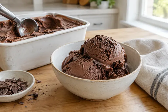 Illustration of Easy Chocolate Ice Cream