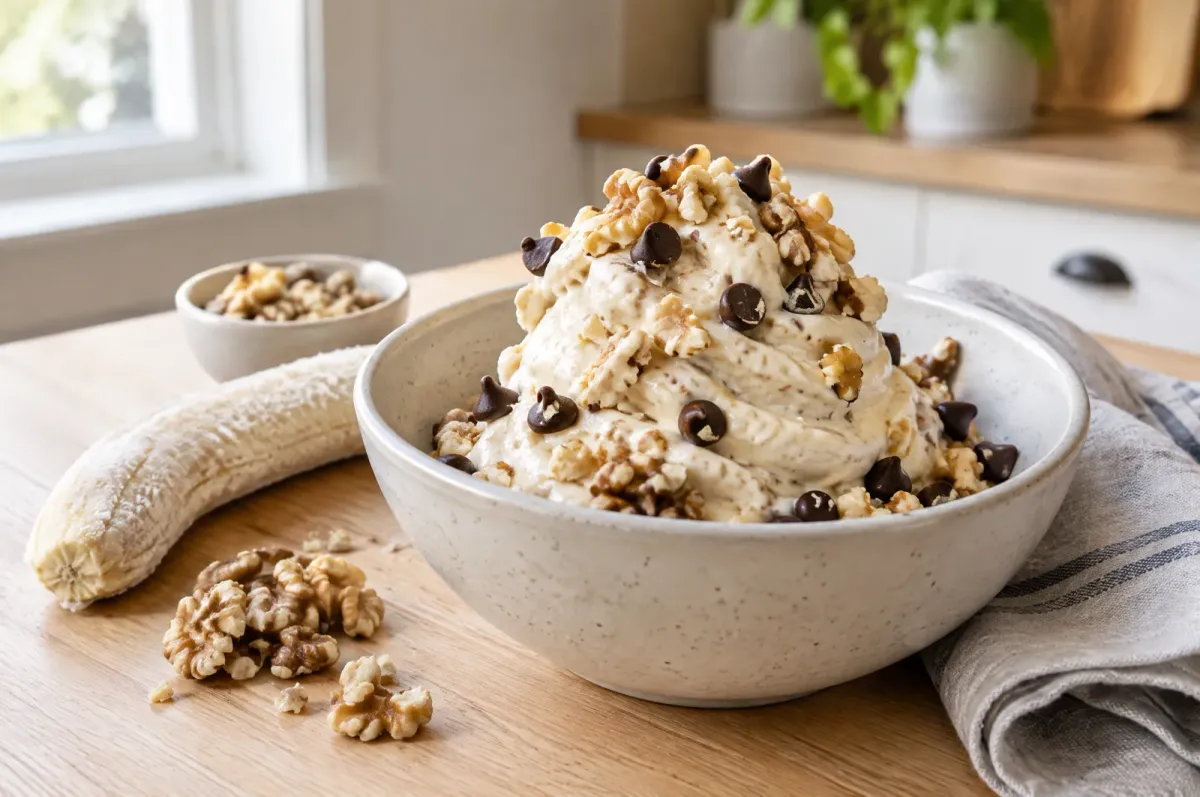 Illustration of Five-Minute Chunky Monkey Ice Cream