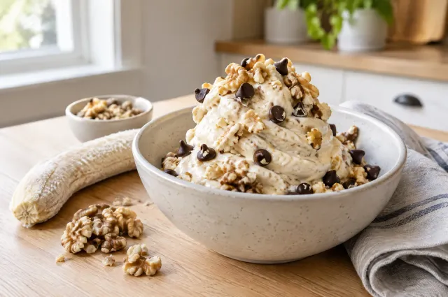Illustration of Five-Minute Chunky Monkey Ice Cream