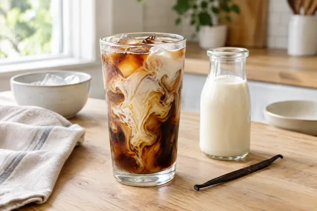 Illustration of French Vanilla Iced Coffee