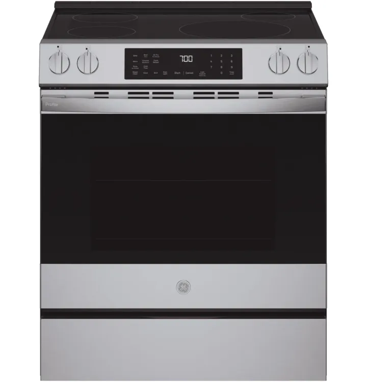 GE Profile ENERGY STAR 30" Smart Slide-In Induction and Convection Range with No Preheat Air Fry and EasyWash Oven Tray