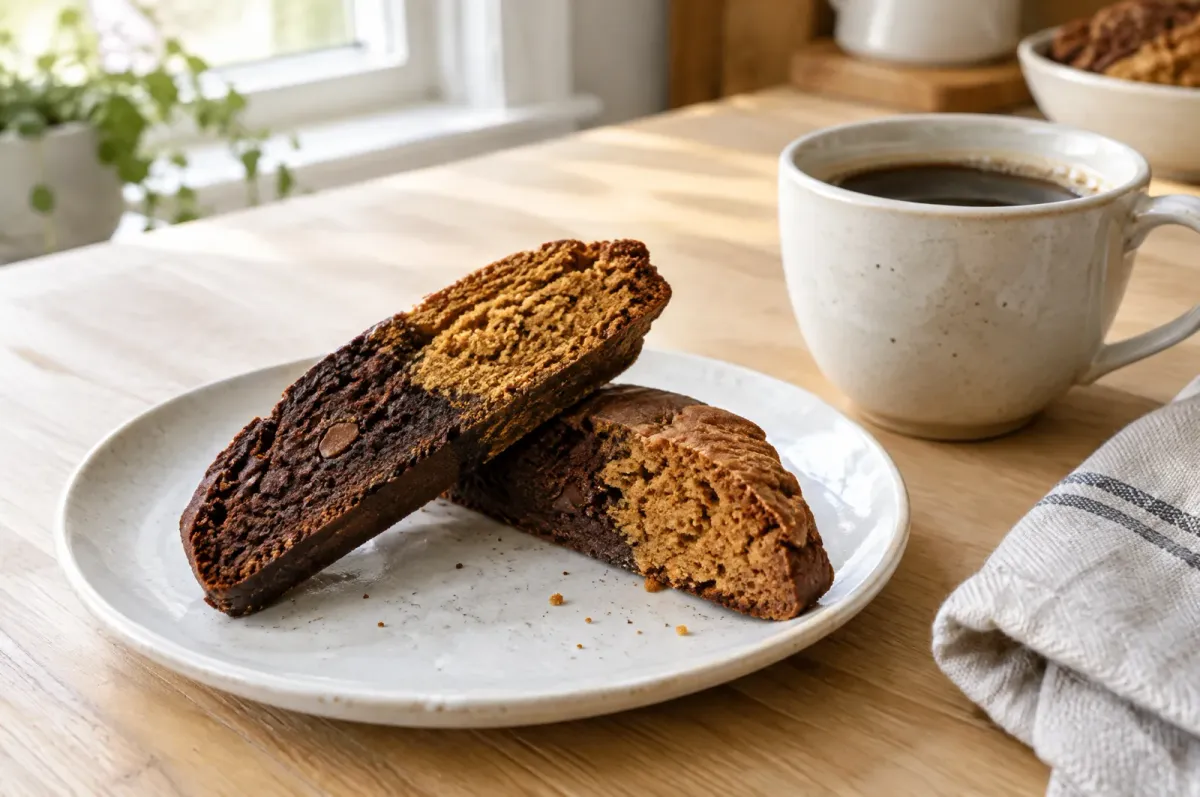 Illustration of Gingerbread Mocha Biscotti