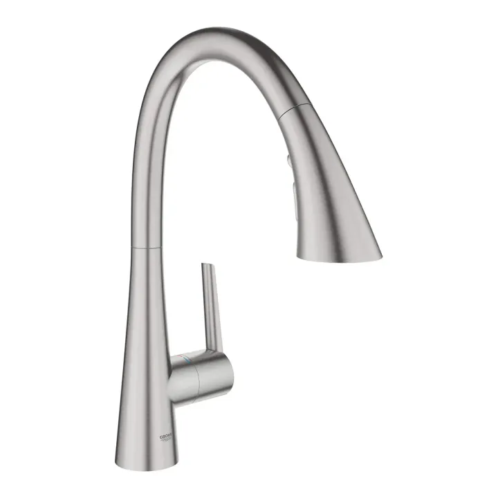 GROHE Zedra Single-Handle Pull Down Kitchen Faucet Triple Spray 1.75 GPM (6.6 L/min)