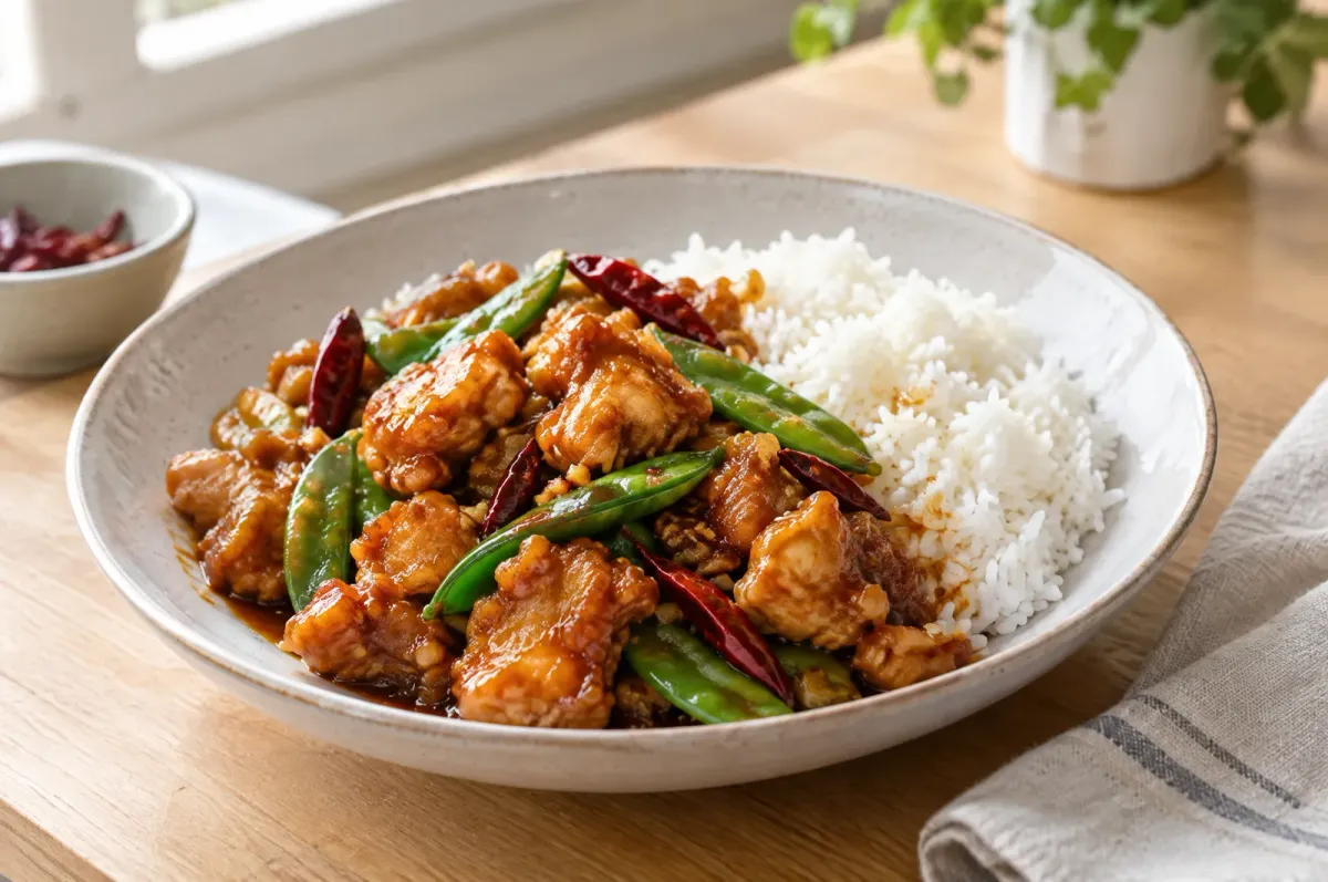 Illustration of Healthier General Tso's Chicken