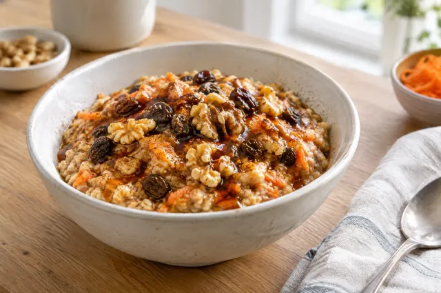 Illustration of Instant Carrot Cake Oatmeal