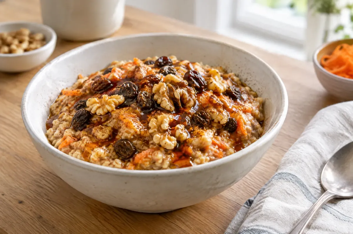 Illustration of Instant Carrot Cake Oatmeal
