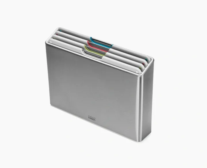 Joseph Joseph Folio Steel 4-piece Cutting Board Set, Stone