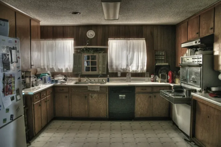 U-shaped kitchen