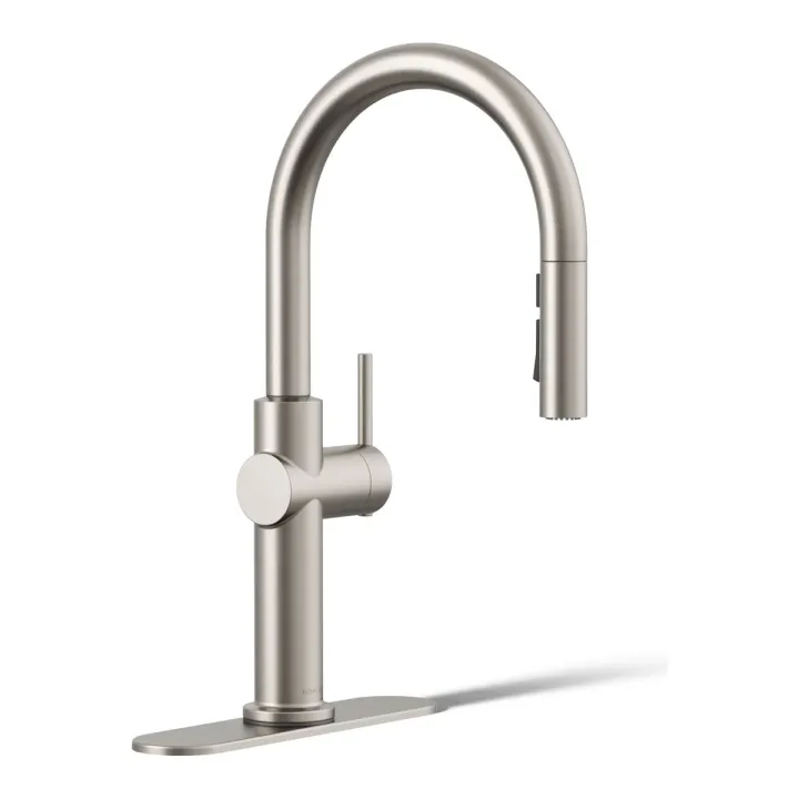 KOHLER Crue Pull-down kitchen sink faucet with three-function sprayhead