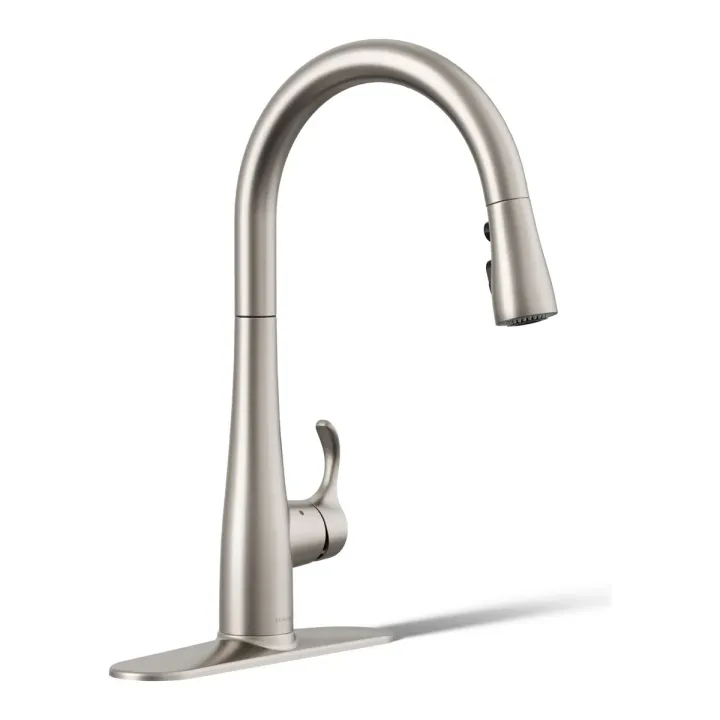 KOHLER Simplice Touchless pull-down kitchen sink faucet with three-function sprayhead
