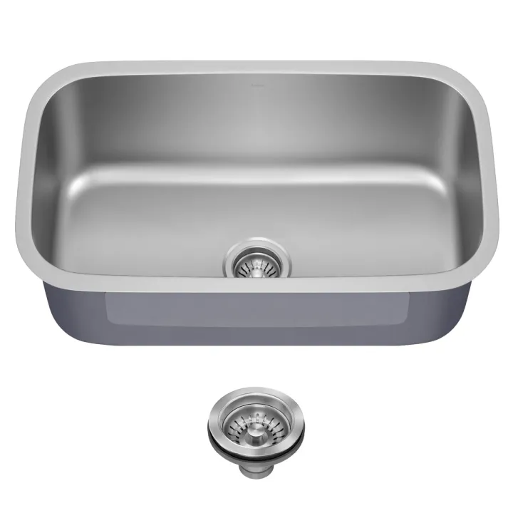 Kraus Premier 31 1/2” Undermount Single Bowl 18-Gauge Stainless Steel Kitchen Sink