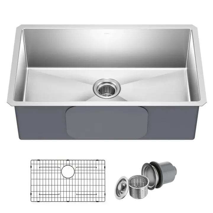 Kraus Standart PRO 30" Undermount Single Bowl 16 Gauge Stainless Steel Kitchen Sink
