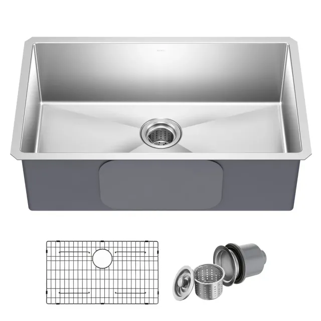 Kraus Standart PRO 30" Undermount Single Bowl 16 Gauge Stainless Steel Kitchen Sink
