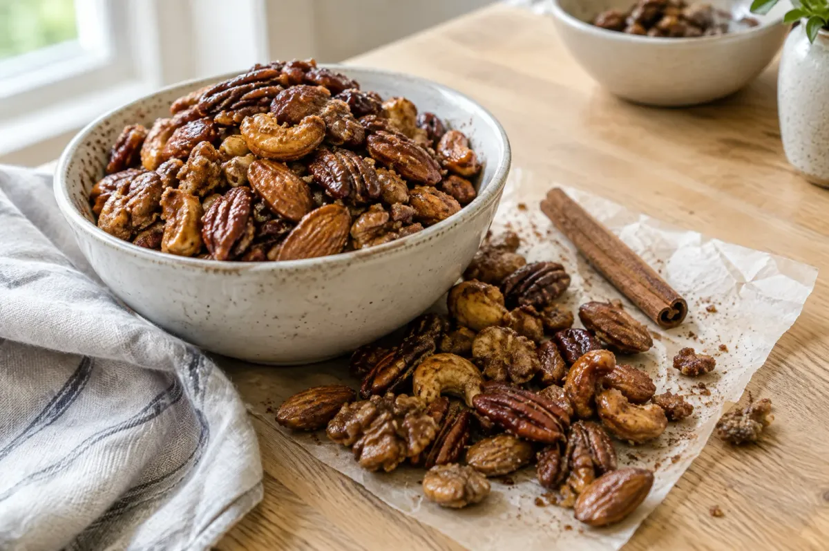 Illustration of Maple Spiced Candied Nuts
