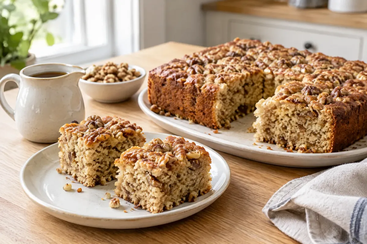 Illustration of Maple Walnut Cake