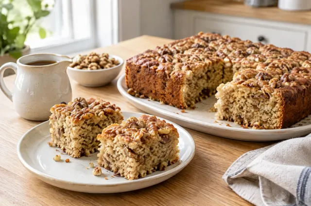 Illustration of Maple Walnut Cake