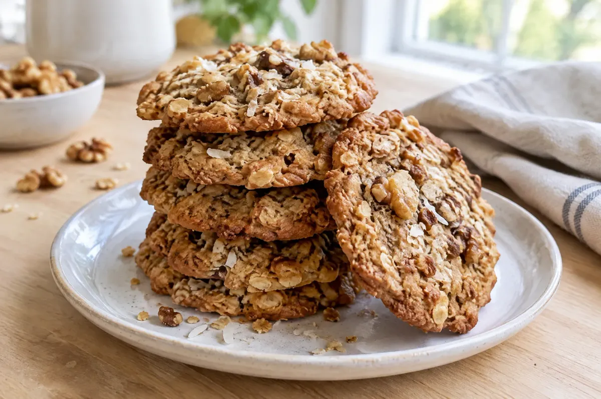 Illustration of Maple Walnut Oatmeal Cookies