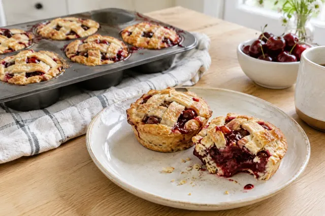 Illustration of Mini Cherry Pies