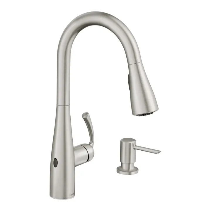 Moen Essie MotionSense One-Handle High Arc Single Sensor Pulldown Kitchen Faucet