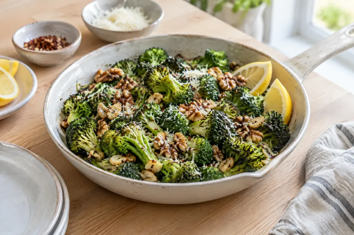 Illustration of Parmesan Walnut Broccoli