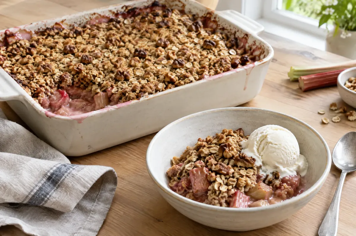 Illustration of Rhubarb Crisp