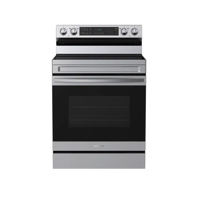 Samsung 6.3 cu. ft. Smart Freestanding Electric Range with No-Preheat Air Fry & Convection in Stainless Steel