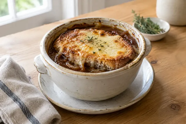 Illustration of Slow Cooker French Onion Soup