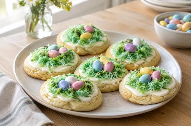 Illustration of Soft Bird's Nest Sugar Cookies