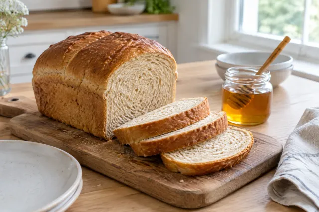 Illustration of Soft Honey Wheat Sandwich Bread