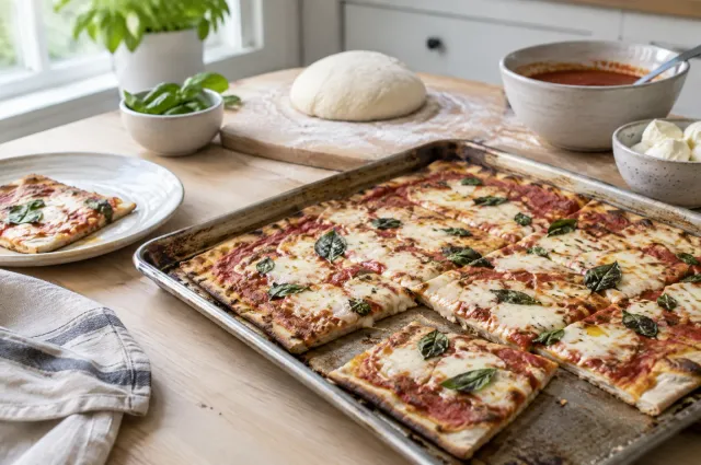 Illustration of Thin Crust Pizza Dough