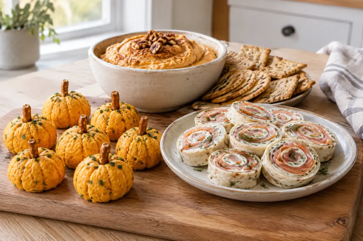 Illustration of Three No-Bake Thanksgiving Appetizers