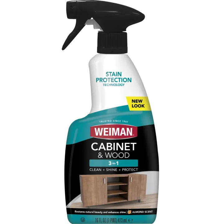 Weiman Cabinet & Wood Clean & Shine & Protect Spray, 16 oz