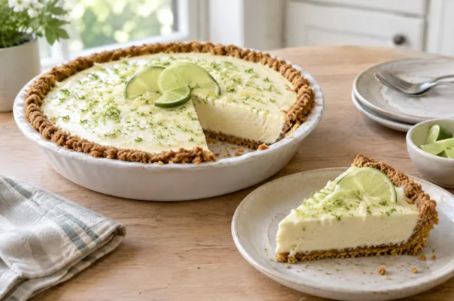 Illustration of White Chocolate Key Lime Pie