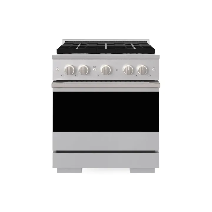 ZLINE 30 in. 4.2 cu. ft. Marino Dual Fuel Range with 4 Burner Gas Cooktop and Electric Convection Oven in Stainless Steel (MDR30)