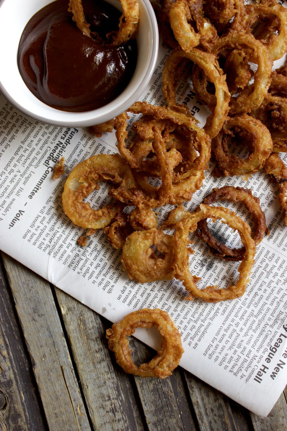 Crispy Barbecue Flavoured Onion Rings
