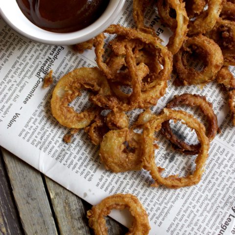 Crispy Barbecue Flavoured Onion Rings